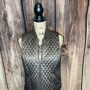 Talbots Quilted Full Zip Vest